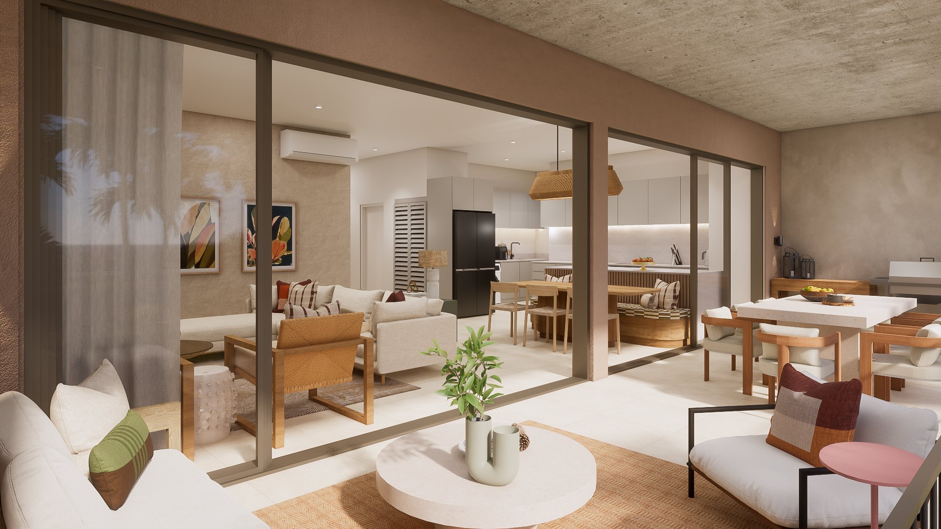 Apartment interior at Quartier du Levant